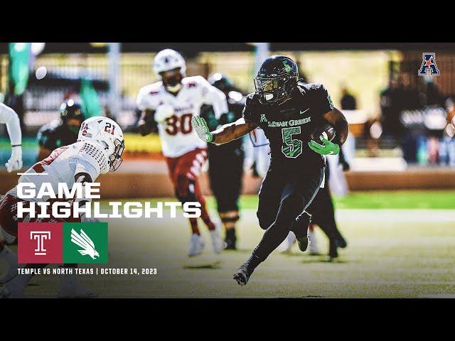 Game Highlights: North Texas 45, Temple 14 Football (October 14, 2023)