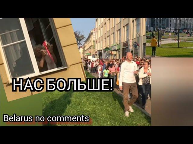 Всех, не посадите! Белорусский народ продолжает выходить на митинги.