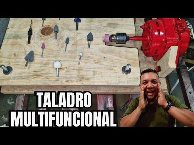 TALADRO MULTIFUNCIONAL CON MOTOR DE LAVADORA/haciéndolo fácil