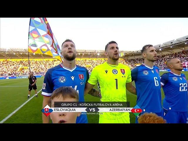 Slovakia vs Azerbaijan National Anthem - UEFA Nations League 2024/25