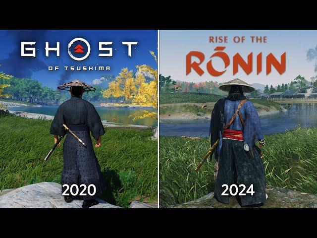 Ghost of Tsushima vs Rise of the Ronin - Physics and Details Comparison