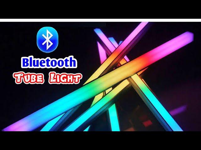 How to make Bluetooth control RGB Tube light for home: Homemade tube light music meter with SP107E