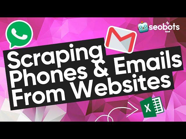 HOW TO SCRAPE ️ PHONES AND ️ EMAILS FROM WEBSITES | SCRAPING CONTACTS AND LINKS TO SOCIAL NETWORKS