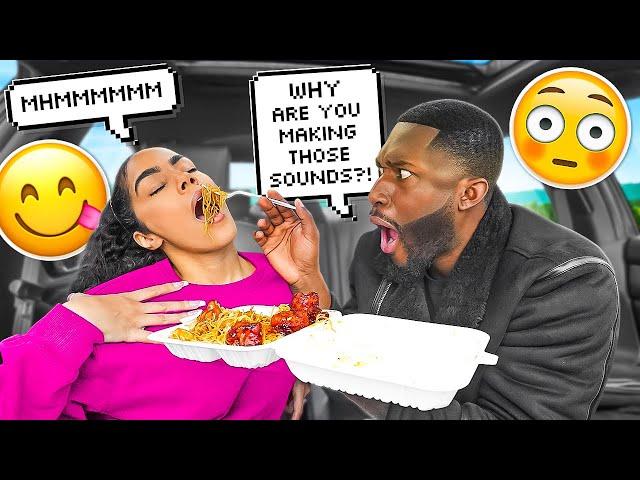 Making LOVE SOUNDS While Eating PRANK On Fiance! *GONE RIGHT*