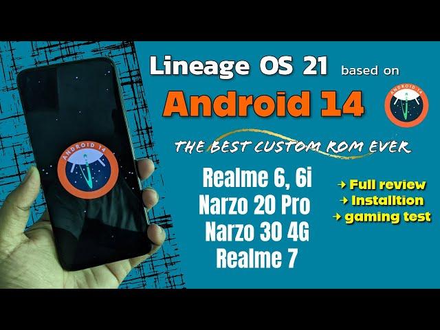 How to install Android 14 on Realme 6,6i,Realme 7, Narzo 20 Pro & Narzo 30  4G