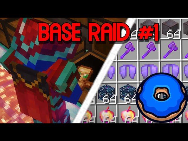 Raiding bases on donutsmp #1