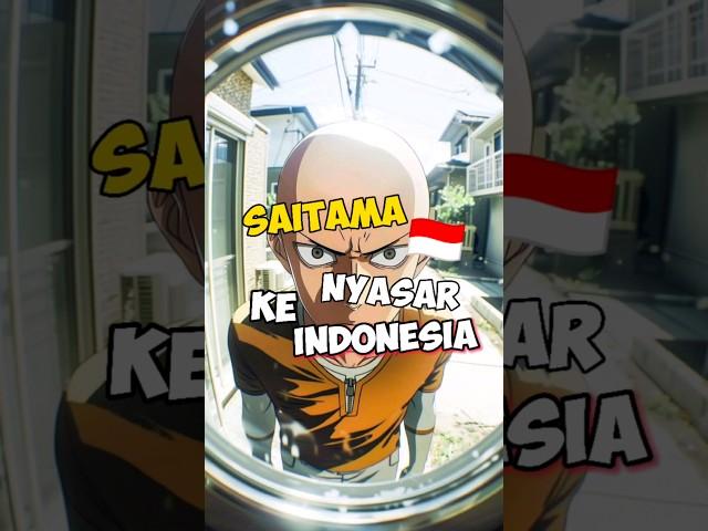 Lah saitama kok ada di INDONESIA #onepunchman #saitama #anime