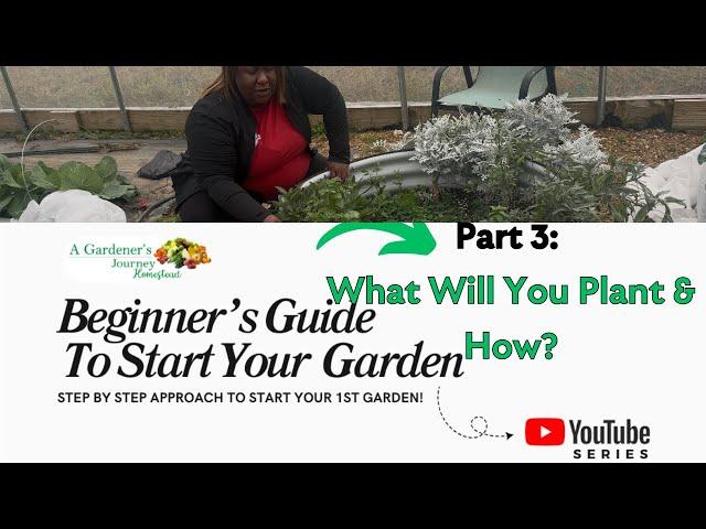 How to Start Your First Garden-Part 3 (6 Part Series)