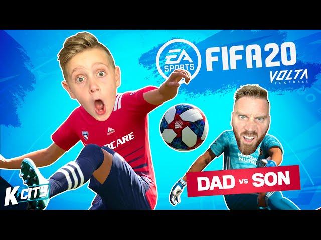 Dad vs Son in FIFA 20 VOLTA MODE! K-CITY GAMING