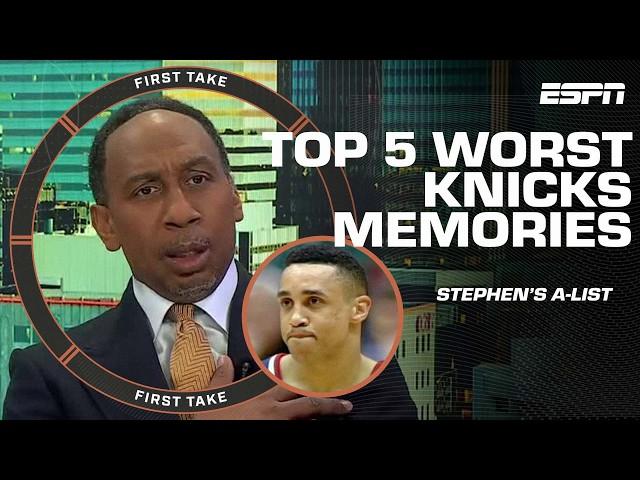 Stephen A.‘s Top 5️⃣ WORST memories in New York Knick HISTORY! | First Take