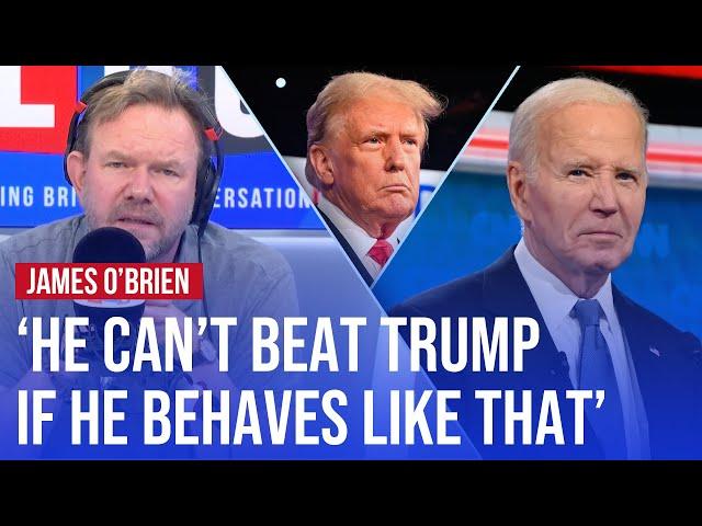 James O'Brien reacts to Joe Biden's 'disastrous' performance in US election debate | LBC