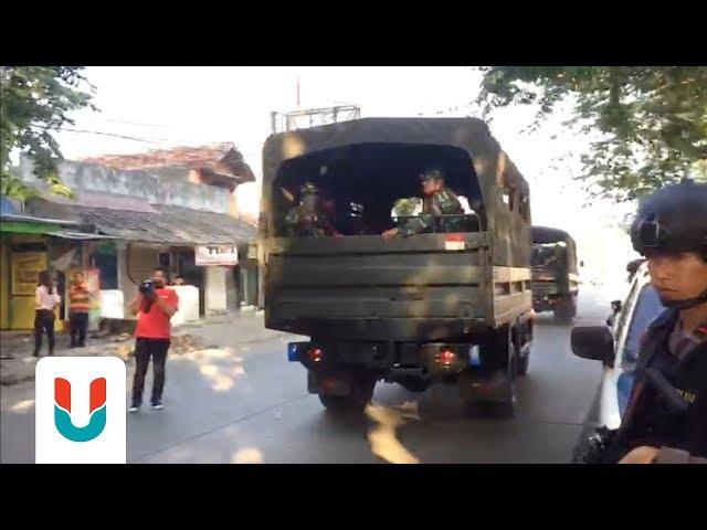 2 Truk TNI AD masuk ke Mako Brimob