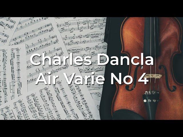 [HQ] Professional Recording of Air Varie No. 4 by Charles Dancla for student practice Lawfame Violin