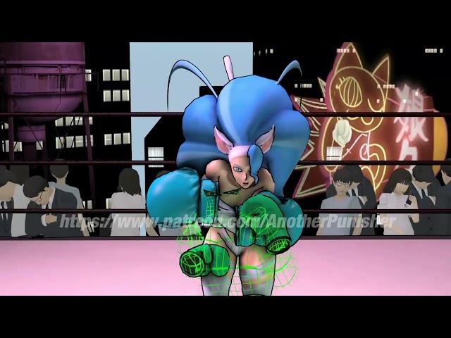 Felicia vs Little Mac (boxing Ryona animation) リョナ