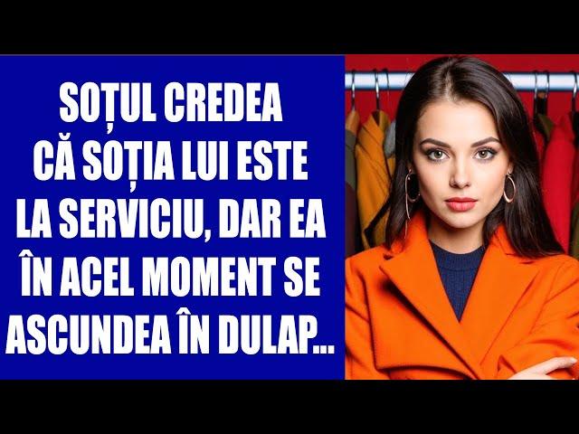 Soțul credea că soția lui este la serviciu, dar ea în acel moment se ascundea în dulap...