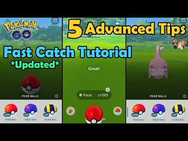 5 ADVANCED Fast Catch Tips & Tricks In Pokémon GO! | Throwing Tutorial