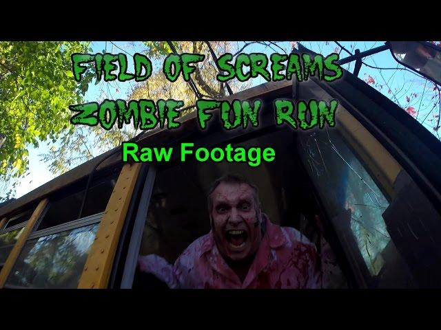 Field of Screams - Zombie Fun Run 2016 Raw Footage