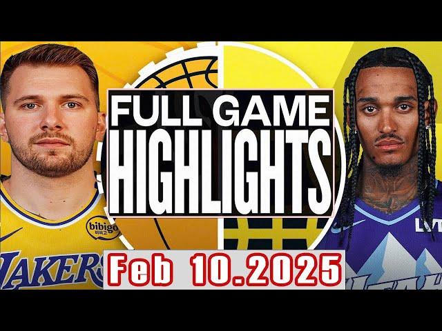 Los Angeles Lakers VS Utah Jazz Full Game Highlights Feb 10,2025 NBA Season 2024-25