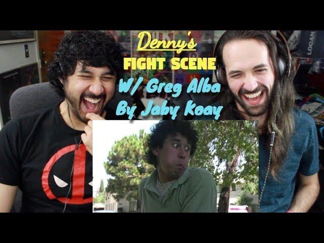 DENNYS - Goofy FIGHT SCENE with Greg Alba by Jaby Koay! - REACTION!!!