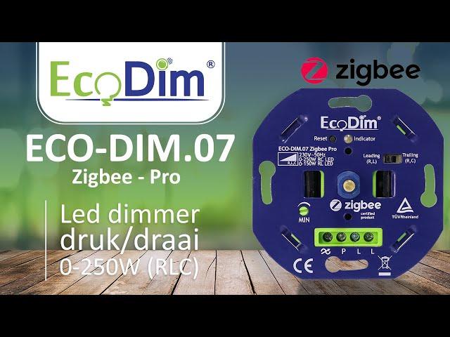 ECO-DIM.07 Led dimmer Zigbee Pro druk/draai 0-250W (RLC)