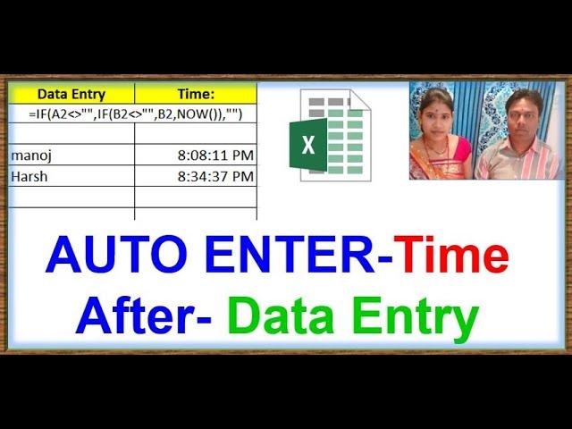 Excel Tutorial: Automate Time Entry After Data Input with Formulas! #excel