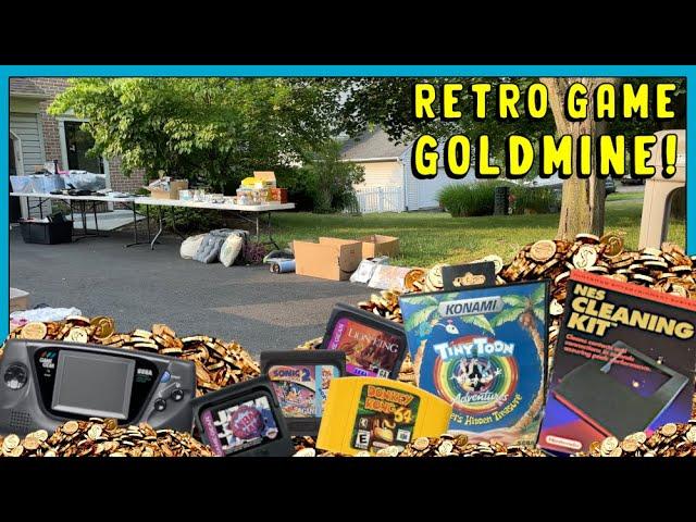 This Retro Game Hunt was PURE GOLD!  || Yard Sale Video Game Hunting!