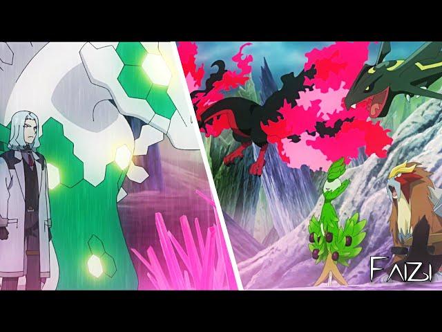 Shiny Zygarde VS Shiny Rayquaza, Moltres And Entei - Pokemon Horizons Episode 75 - Overkill AMV