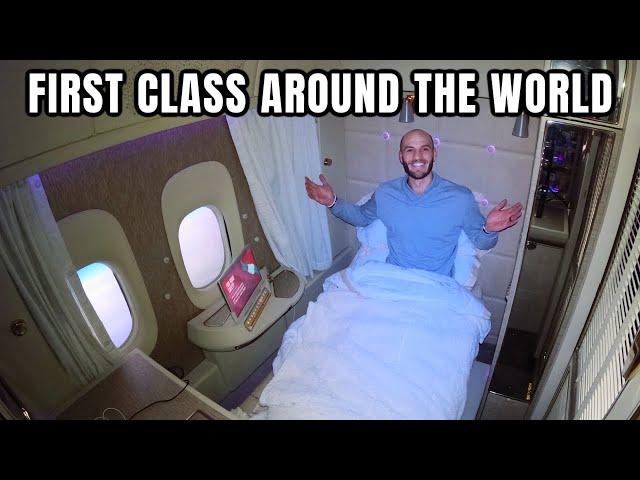 I FLEW 85 HOURS AROUND THE WORLD IN FIRST CLASS