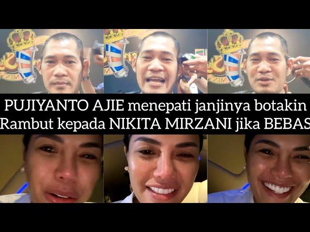 PUJIYANTO AJIE menepati janjinya botakin Rambut kepada NIKITA MIRZANI jika BEBAS