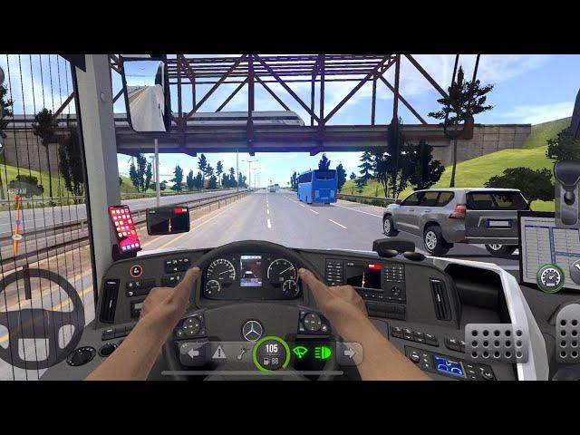 Realistic bus simulator mobile high graphics USA travel route | android and IOS download