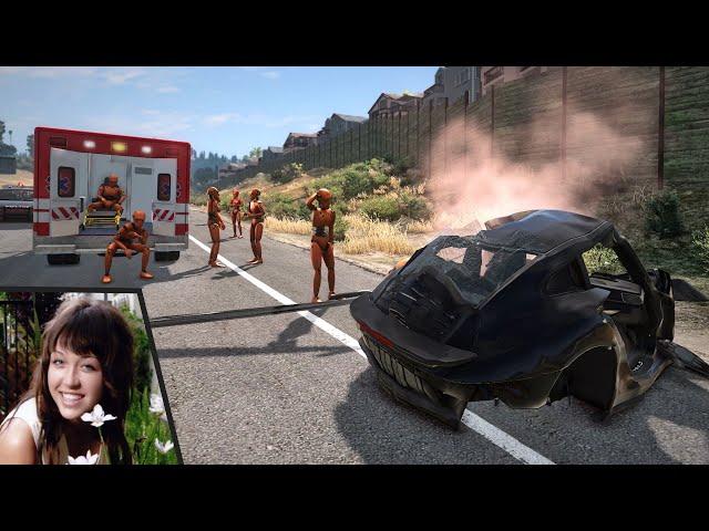 BeamNG Drive - Nikki Catsouras Car Crash Reconstruction