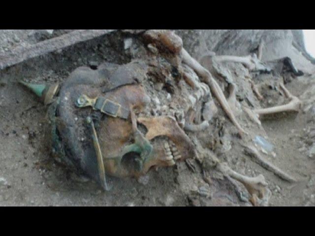 Skeletons of WW1 soldiers discovered in excavated former trenches