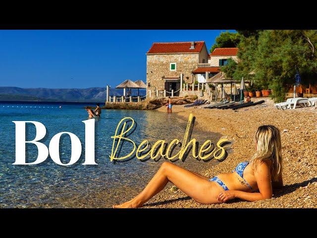 Bol Town beaches, Brač Island, Croatia