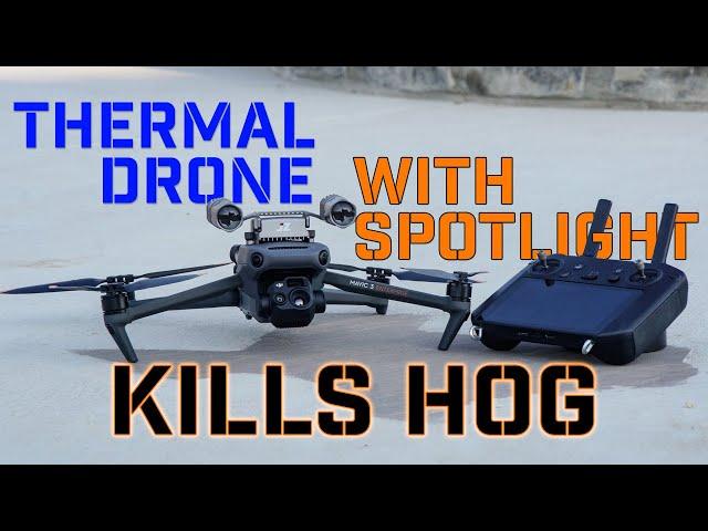 Night Hog Hunt: Father-son team-up with DJI Thermal Drone (Mavic 3T) | Drone Assisted Hunting