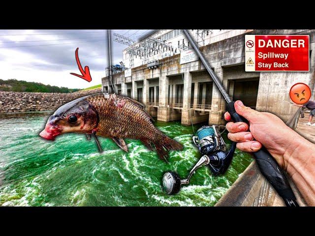 I Hooked a MONSTER Fish at the Spillway **INSANE End to the Day**