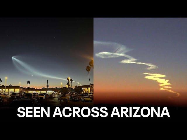 Streak of light caught moving across Arizona sky