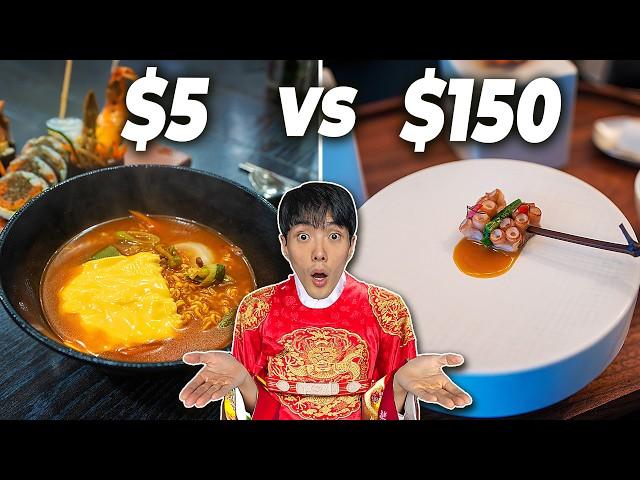 $5 VS $150 Korean Food. Which One Wins?!