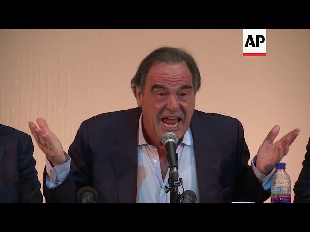 Filmmaker Oliver Stone criticises US and France during visit to Iran