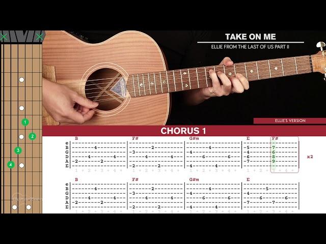 Take On Me Guitar Cover Ellie The Last Of Us Part II |Tabs + Chords|