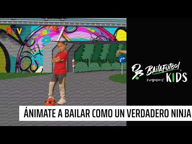 Baila Fútbol Kids: "Paso Finta 2x, Pase afuera planta, Pies de ninja"