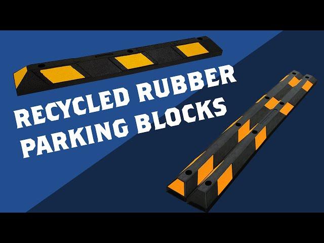 Recycled Rubber Parking Blocks - Traffic Safety Store