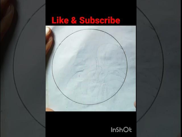 Girls drawing with pencil|Circle drawing|Circle drawing ideas|Artwork|