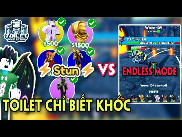 MÌNH MANG ĐỘI HÌNH SIÊU CHOÁNG ĐI ENDLESS TOILET CHỈ BIẾT KHÓC - TOILET TOWER DEFENSE