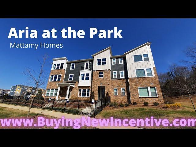 Fantastic Aria at the Park. Mattamy Homes. Greenwich floorplan | New townhomes in Charlotte NC