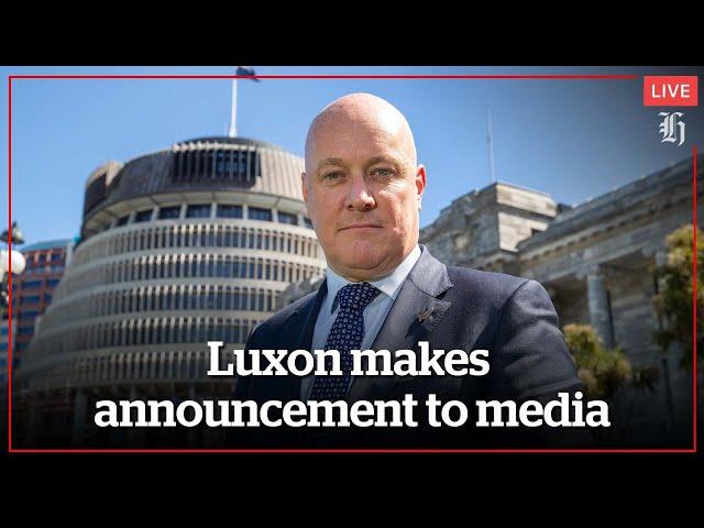 Live: Luxon makes announcement to media  | nzherald.co.nz