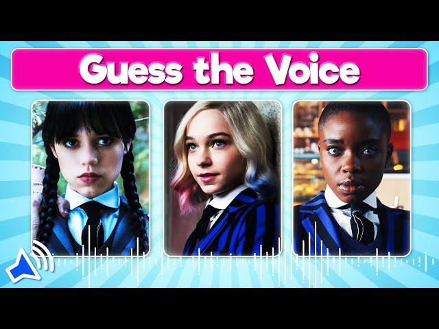 Guess the Wednesday Character by the Voice 