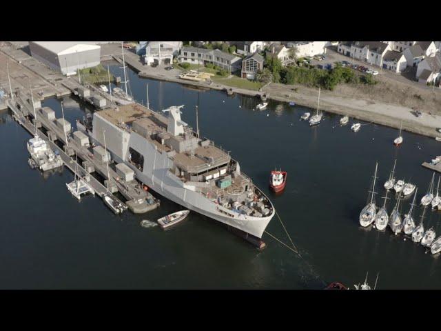 Launch of the Tournai  - 3rd mine countermeasure vessel