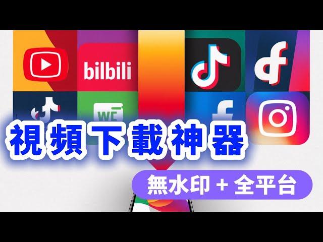 無水印下載神器！輕鬆下載YouTube、TikTok、Bilibili等熱門平台視頻！【AI超級個體 第24期】