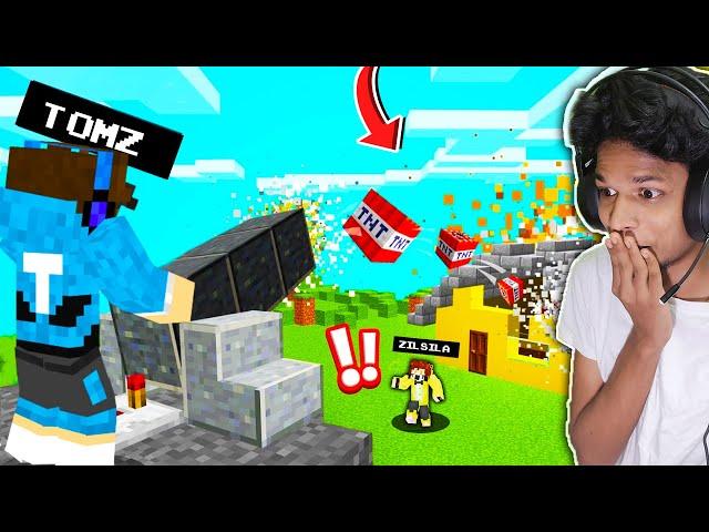 MZRP : Trolling ZILU With TNT CaNNoN !!!!!! Minecraft Malayalam |