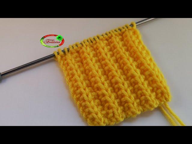 №59 Объемная резинка Патронташ Легко вяжется - єффектно віглядит. Rib knitting stitches